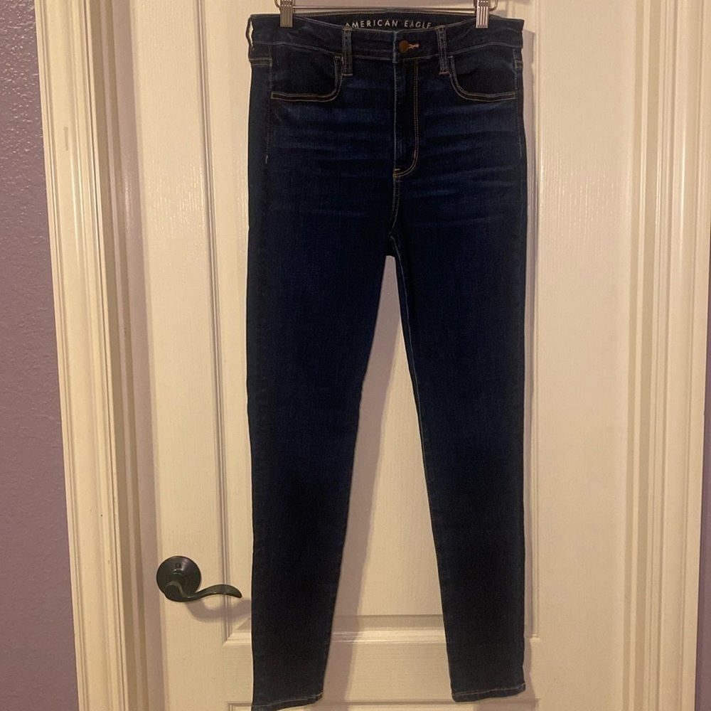 American Eagle Outfitters Super HiRise Jegging Dark Wash Size 10 Regular NWOT
